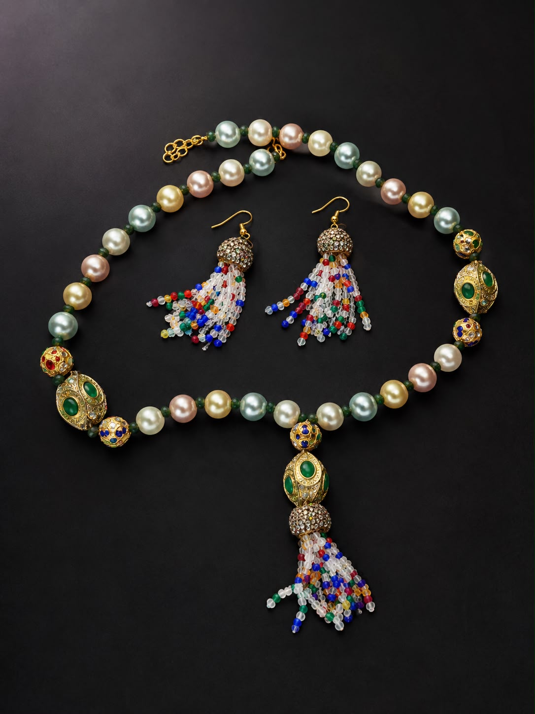 The Maharani Prism Pearl Parure