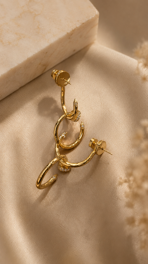 Celeste Orbit Diamond Hoops ✨