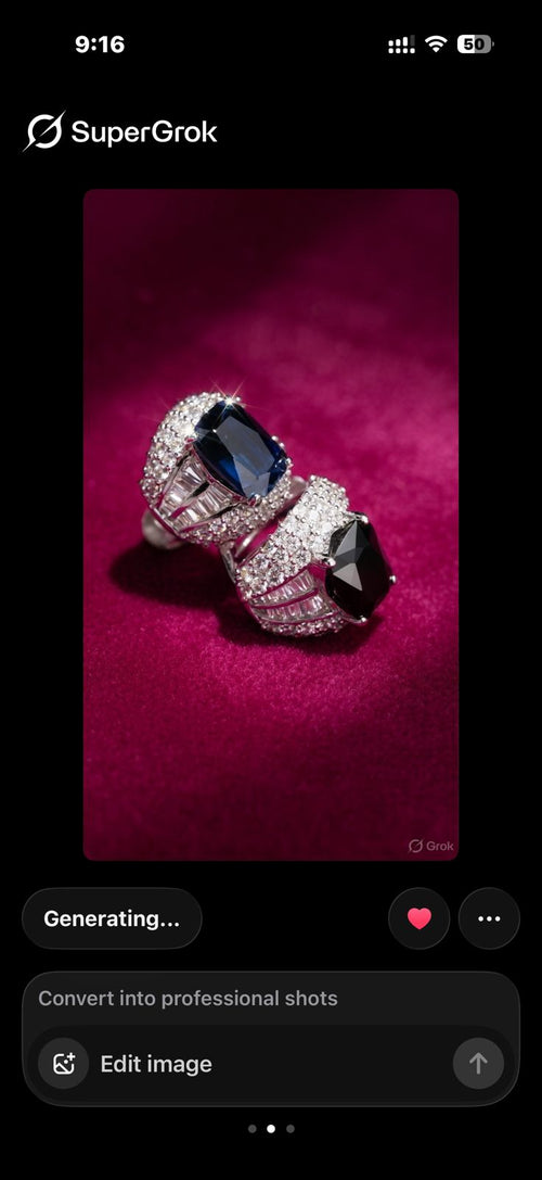 Midnight Royale Sapphire & Diamond Statement Earrings