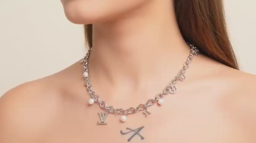 Royal Gold & Sapphire Blue Statement Necklace ✨