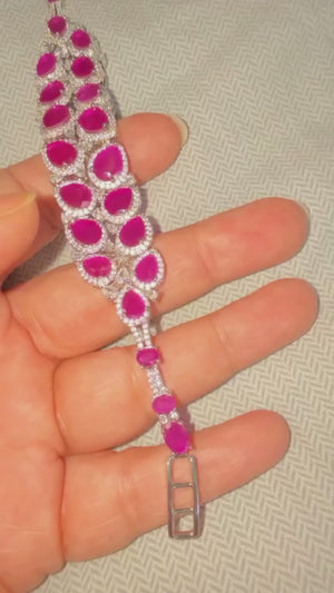 Royal Ruby Radiance Bracelet
Description