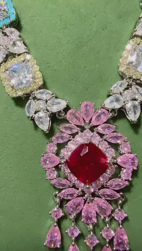 Ruby Royale Radiance Necklace Set