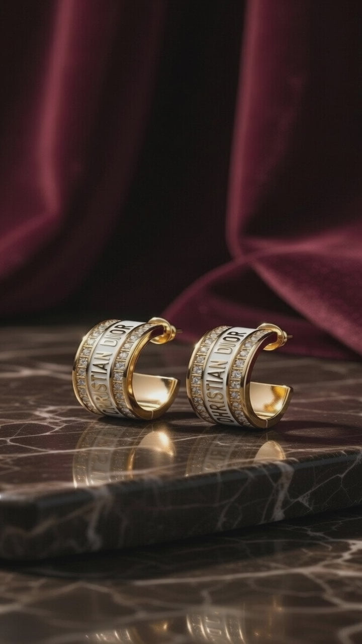 Chic Chanel Style Statement Earrings ✨