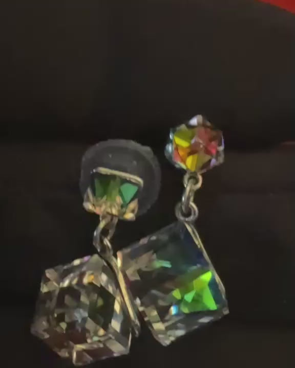 Midnight Prism Premium Crystal Earrings ✨