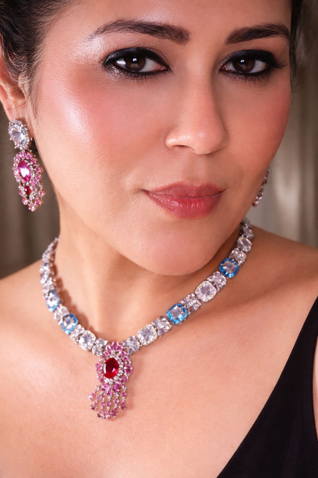 Ruby Royale Radiance Necklace Set