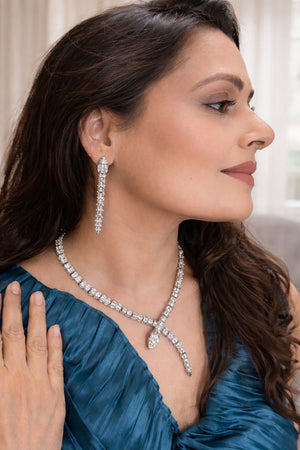 Venom Luxe American Diamond Set – Bold & Edgy