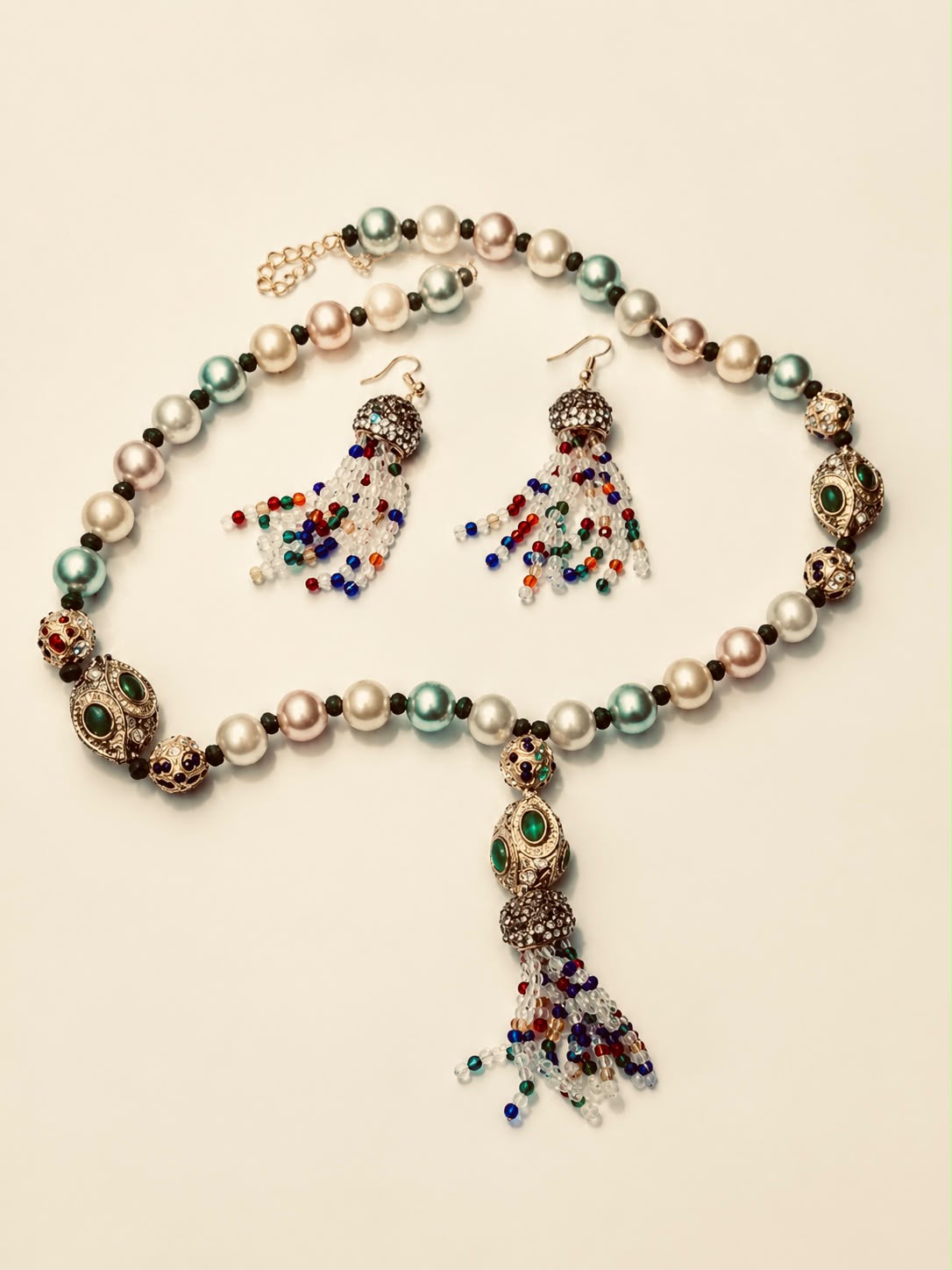The Maharani Prism Pearl Parure