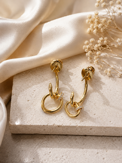 Celeste Orbit Diamond Hoops ✨