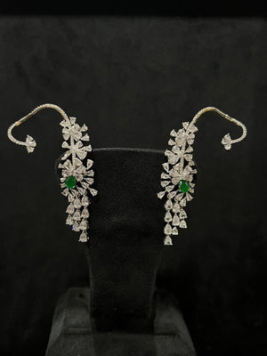 ✨ Celestial Cascade Diamond Ear Cuff Earrings ✨