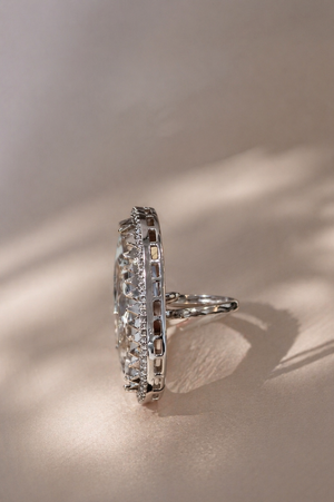 Crystal Halo Statement Ring