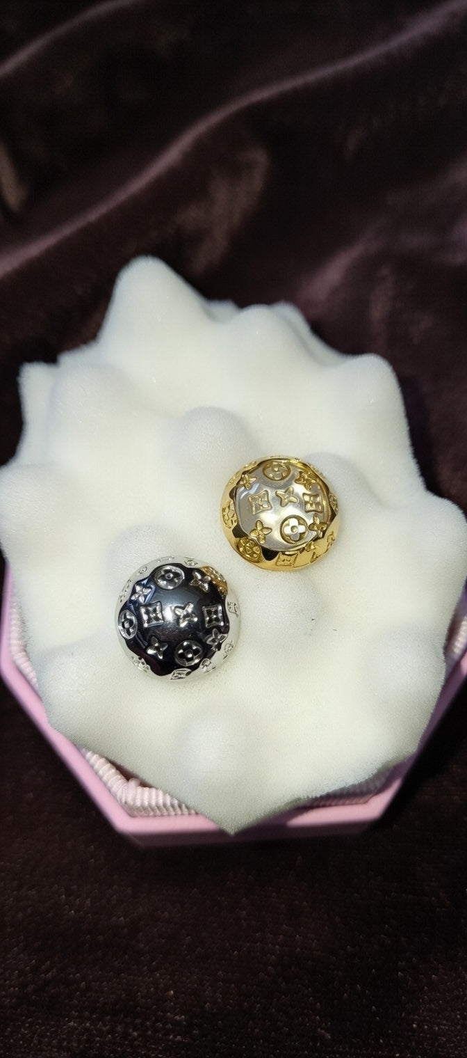 Premium LV Style Statement Studs