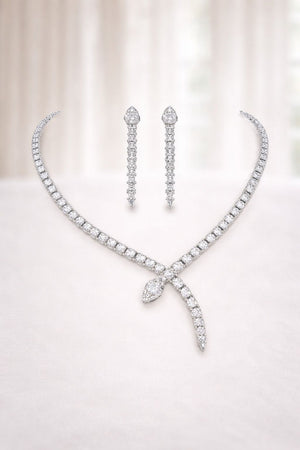 Venom Luxe American Diamond Set – Bold & Edgy