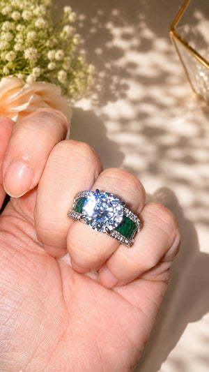Princess Diana Emerald Crown Ring