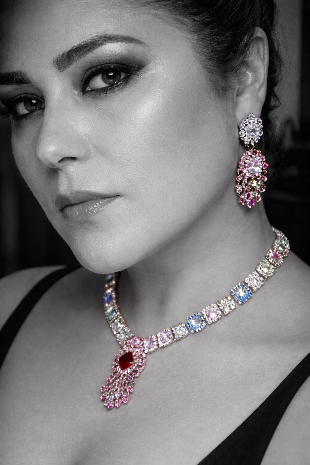 Ruby Royale Radiance Necklace Set