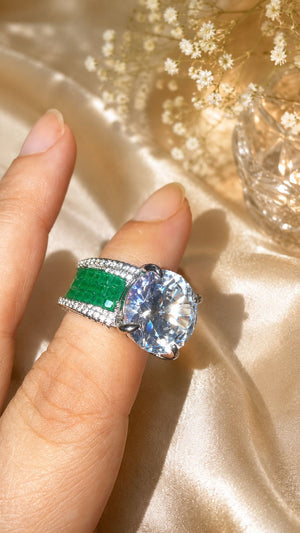 Princess Diana Emerald Crown Ring