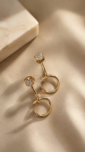 Celeste Orbit Diamond Hoops ✨