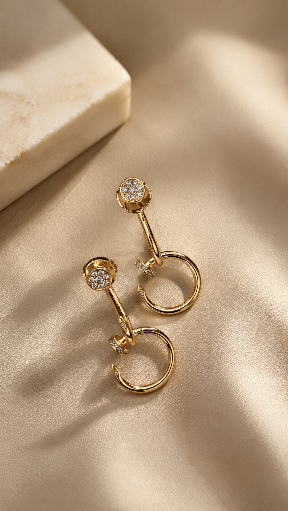 Celeste Orbit Diamond Hoops ✨