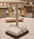 Gold Chanel earrings 