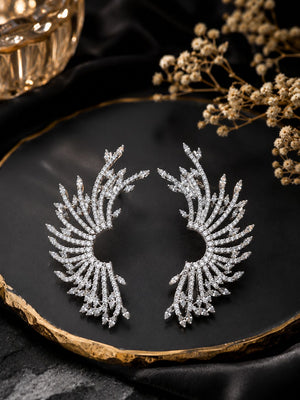 ✨ Phoenix Radiance Crystal Ear Cuffs ✨
