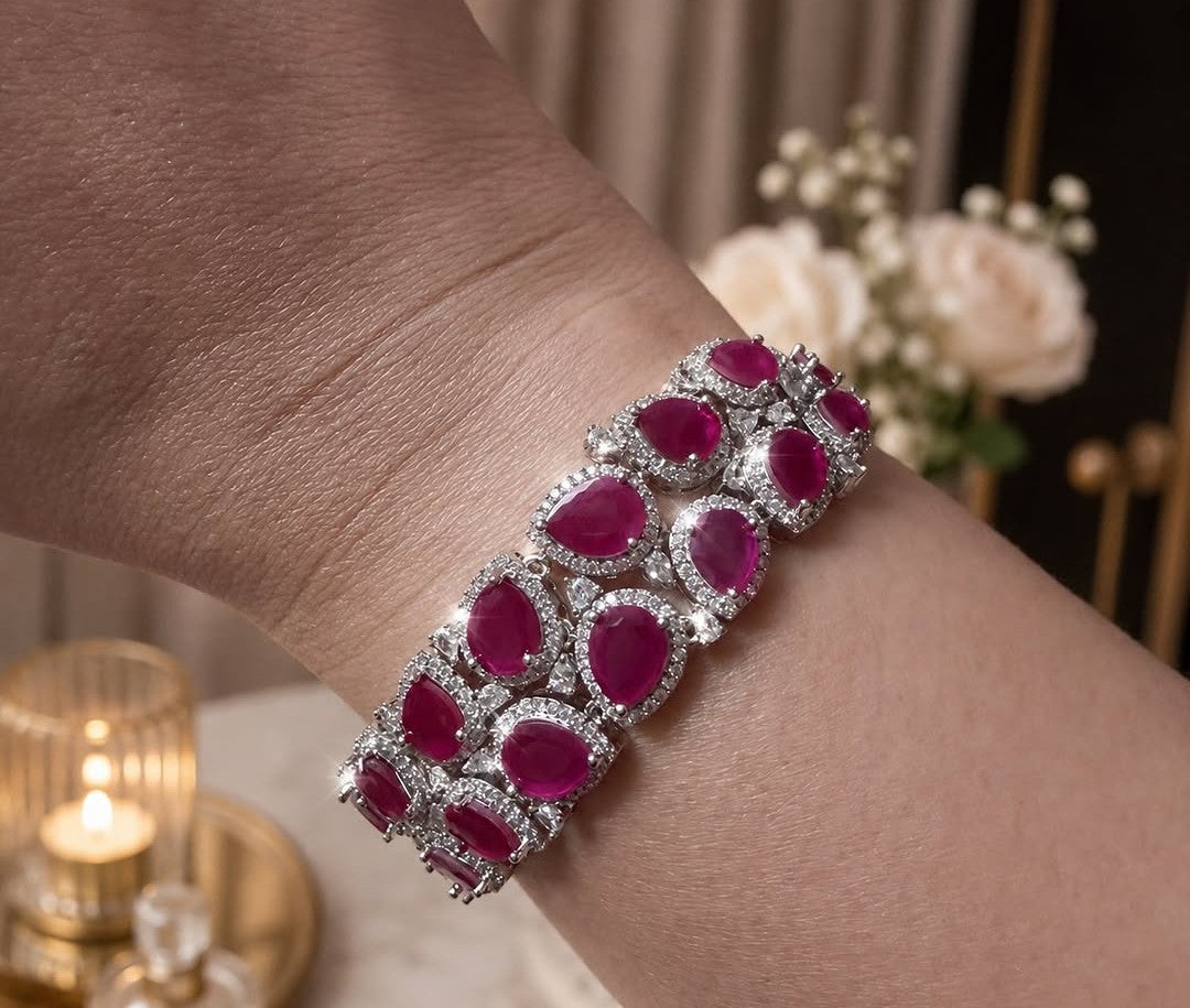 Royal Ruby Radiance Bracelet
Description