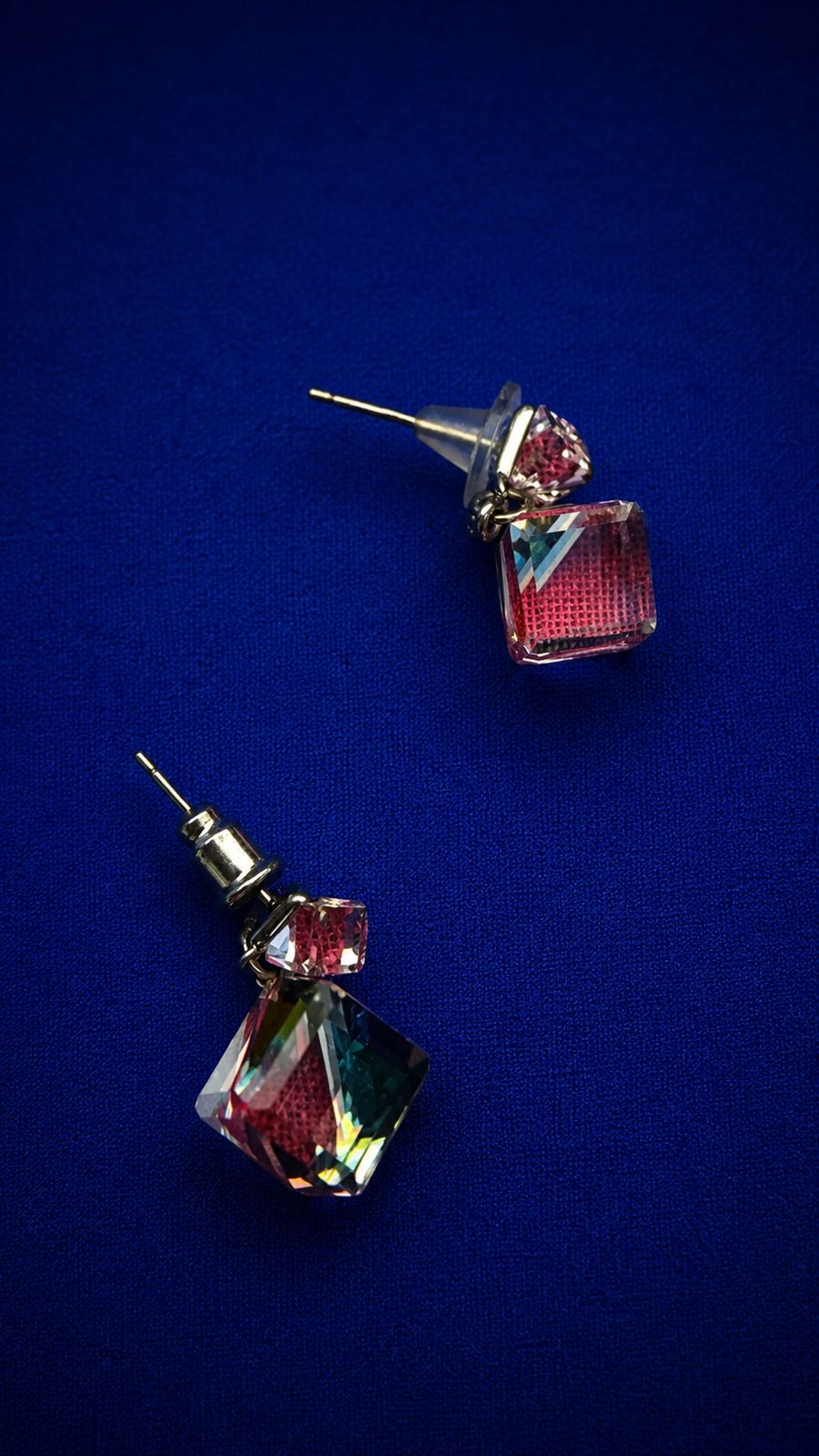 Midnight Prism Premium Crystal Earrings ✨