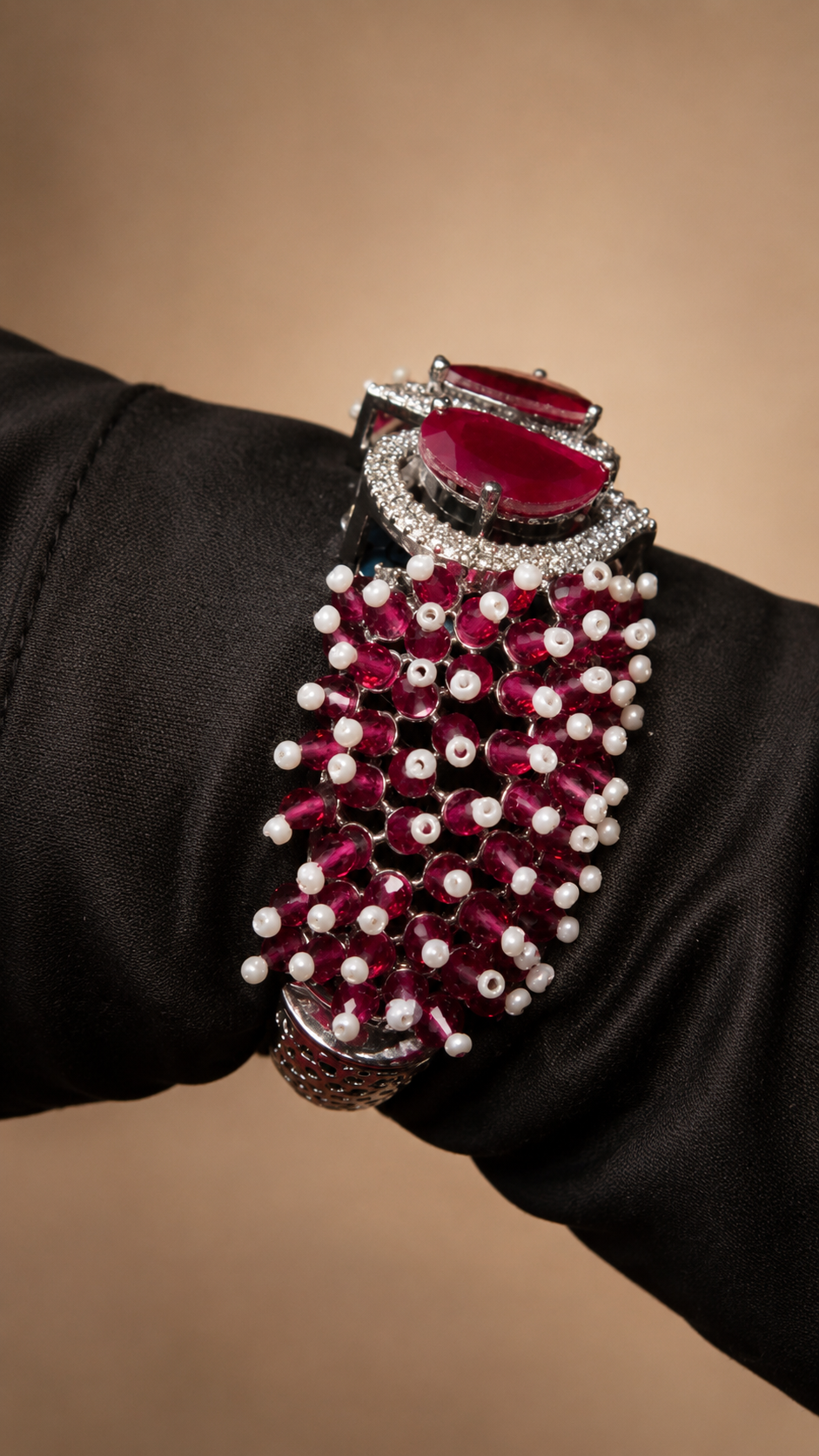 Ruby Royale Cascade Bracelet