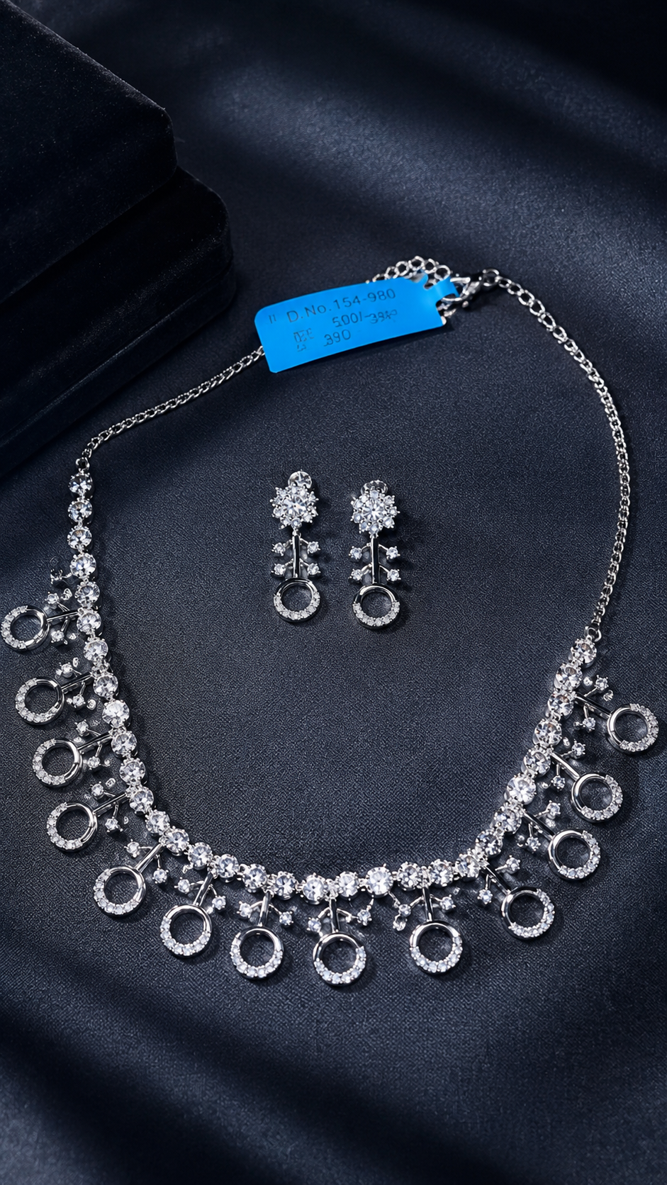 Celestial Halo Cascade Necklace Set
