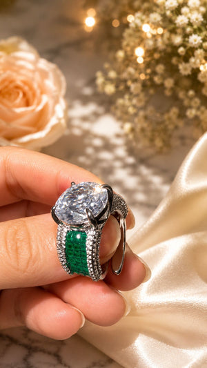 Princess Diana Emerald Crown Ring