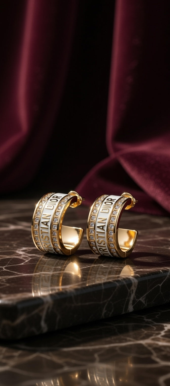 Chic Chanel Style Statement Earrings ✨